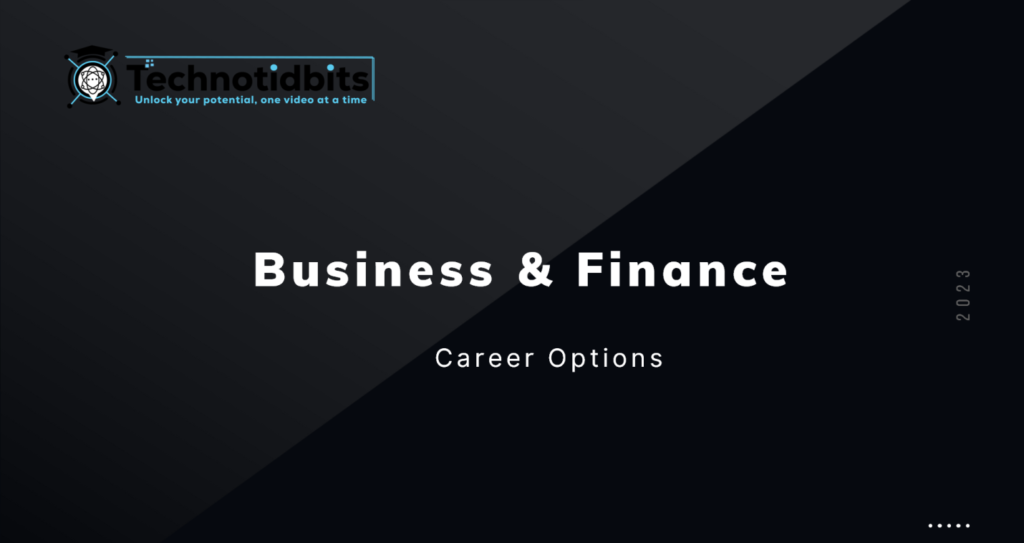 Introduction to Business and Finance